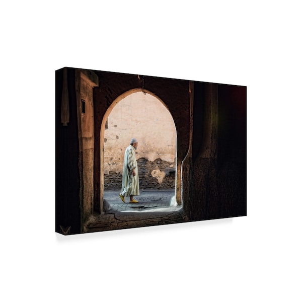 Piet Flour 'The Streets Of Marrakesh' Canvas Art,12x19
